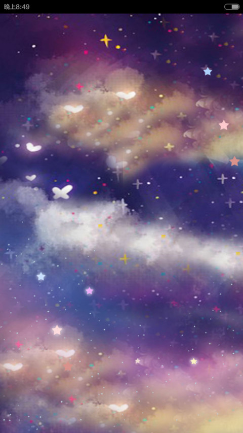 小薇眼中的梦幻星空 滑动锁屏壁纸可自由换壁纸 音乐界面 全图标 Miui Live Wallpaper And Tutorial Mtzfile