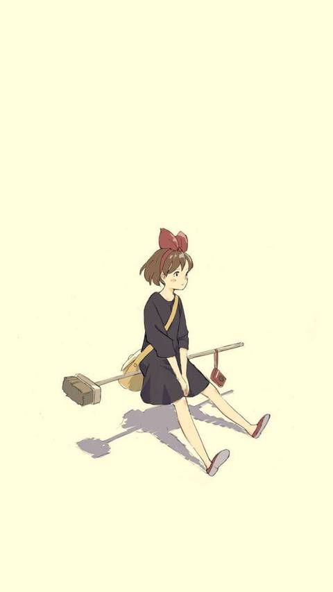 魔女宅急便 人物手绘miui Wallpaper And Tutorial Mtzfile